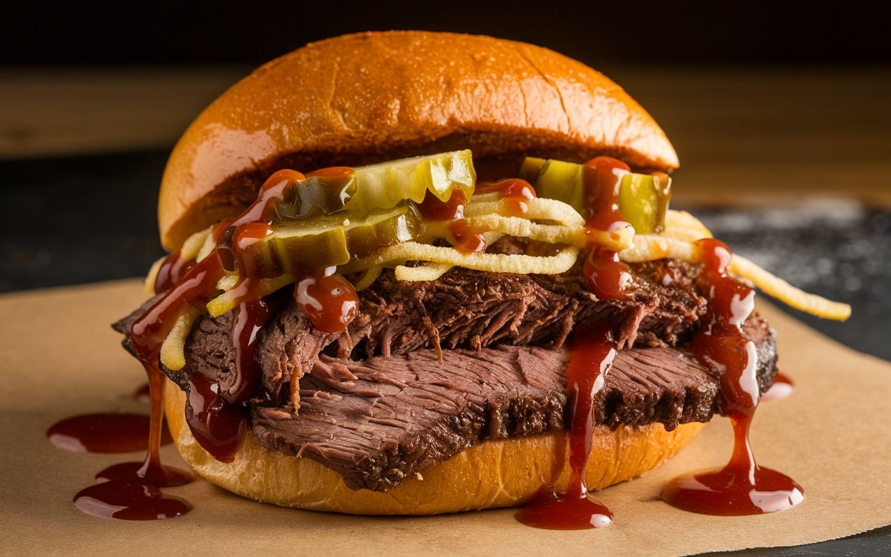 What is a Brisket Sandwich Made Of?