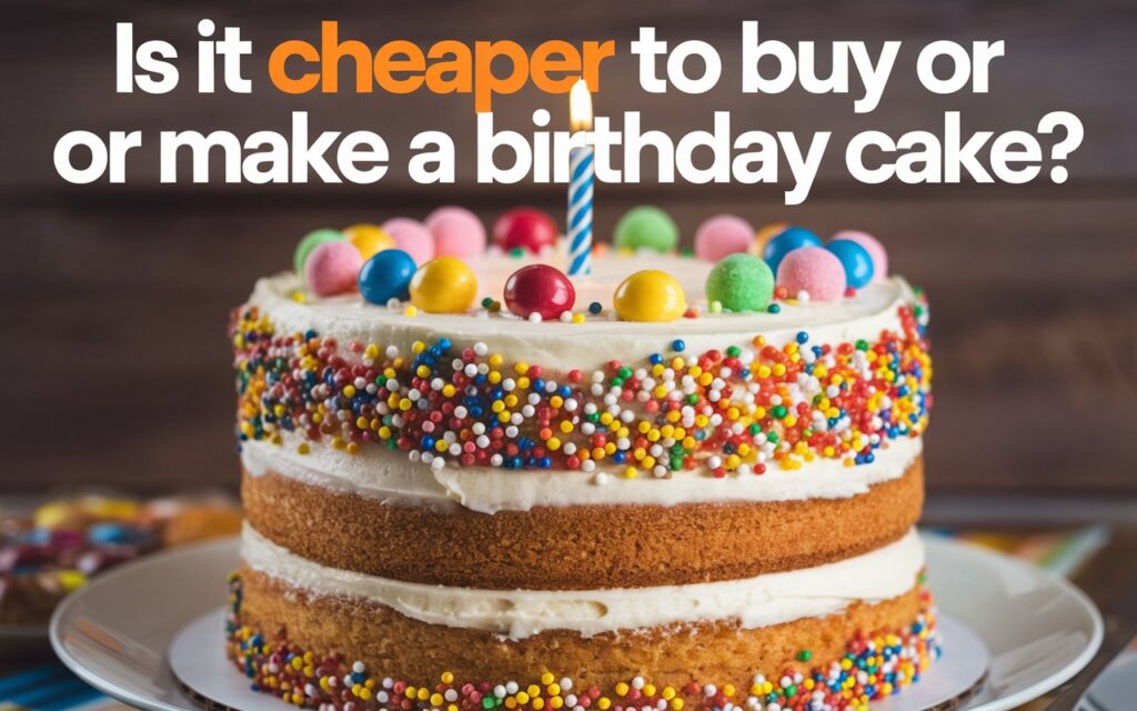 Is It Cheaper to Buy or Make a Birthday Cake?