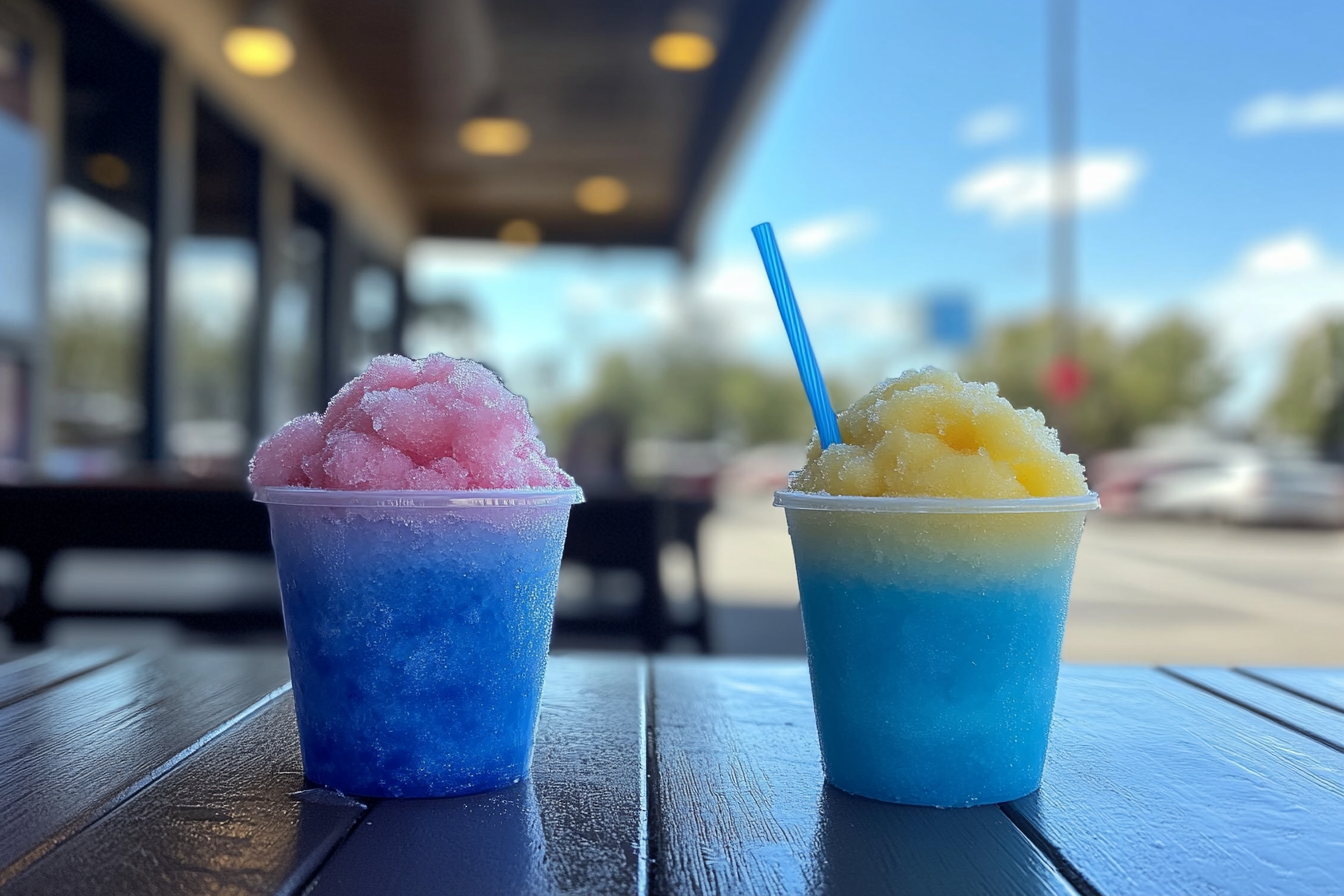 What's the difference between a snow cone and a slushie?