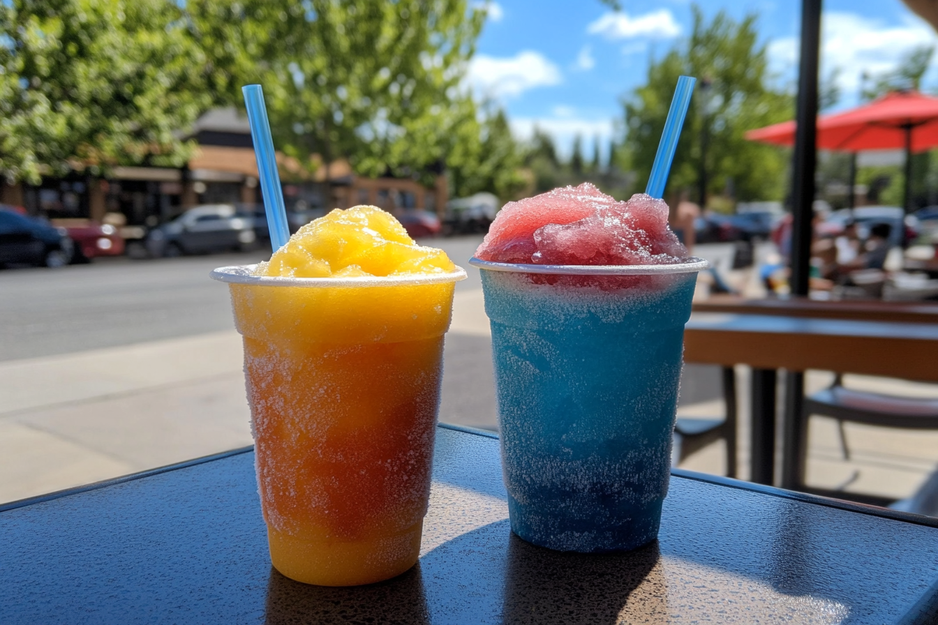 What's the difference between a snow cone and a slushie?
