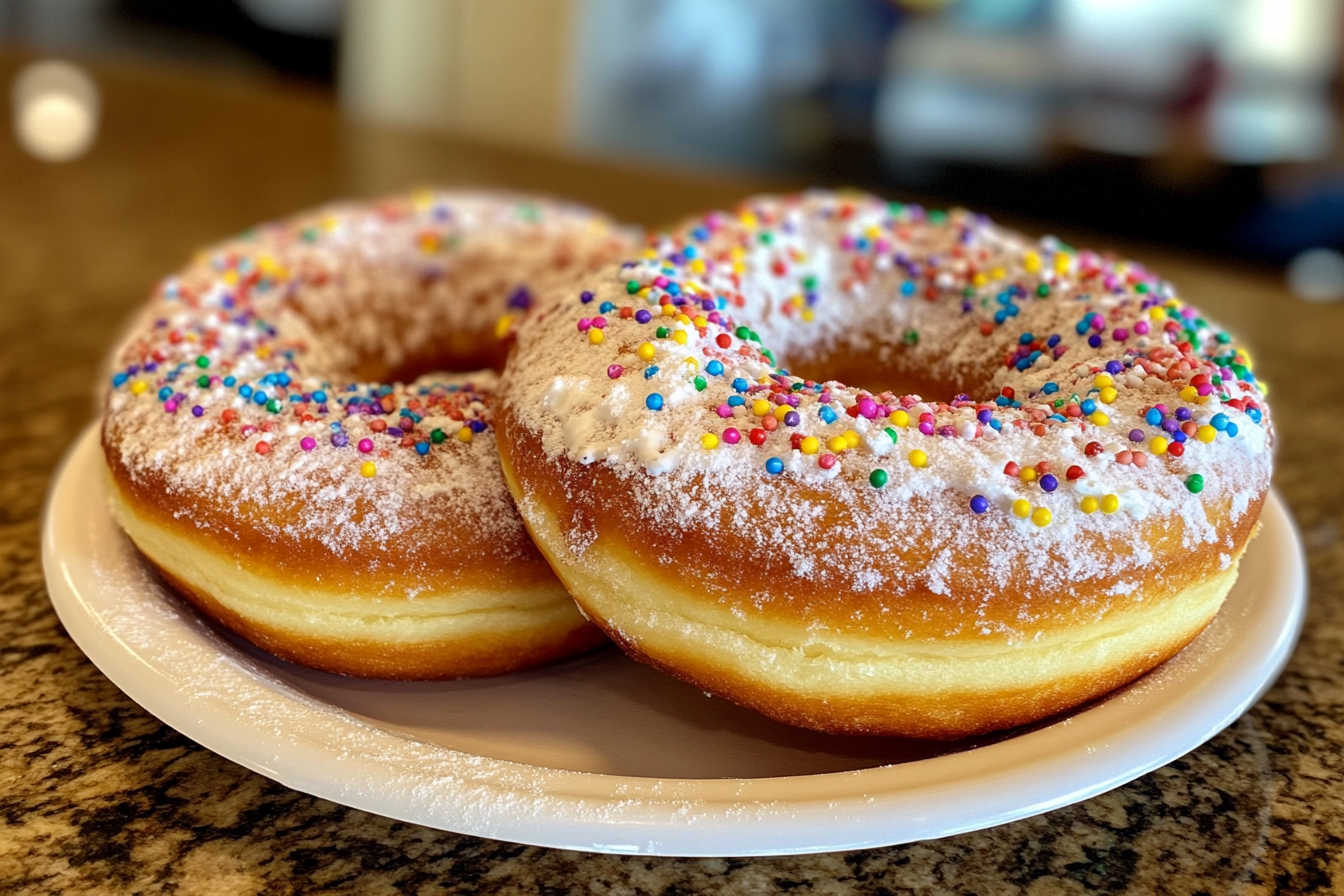 What are powdered donuts made of?