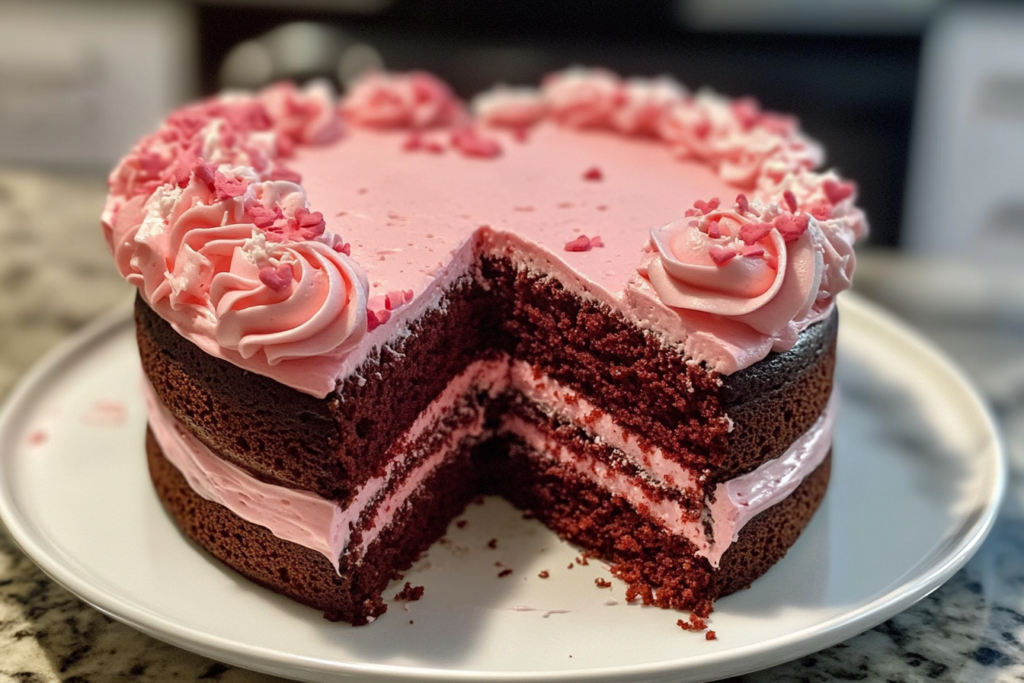 How to make a heart on a cake?