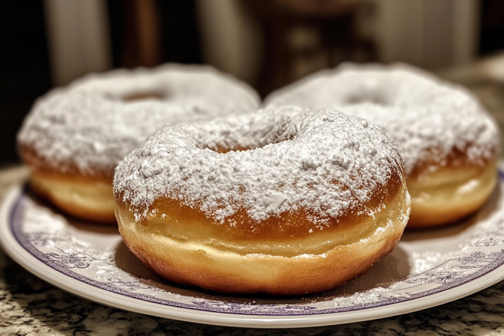 What is the white stuff on powdered donuts?
