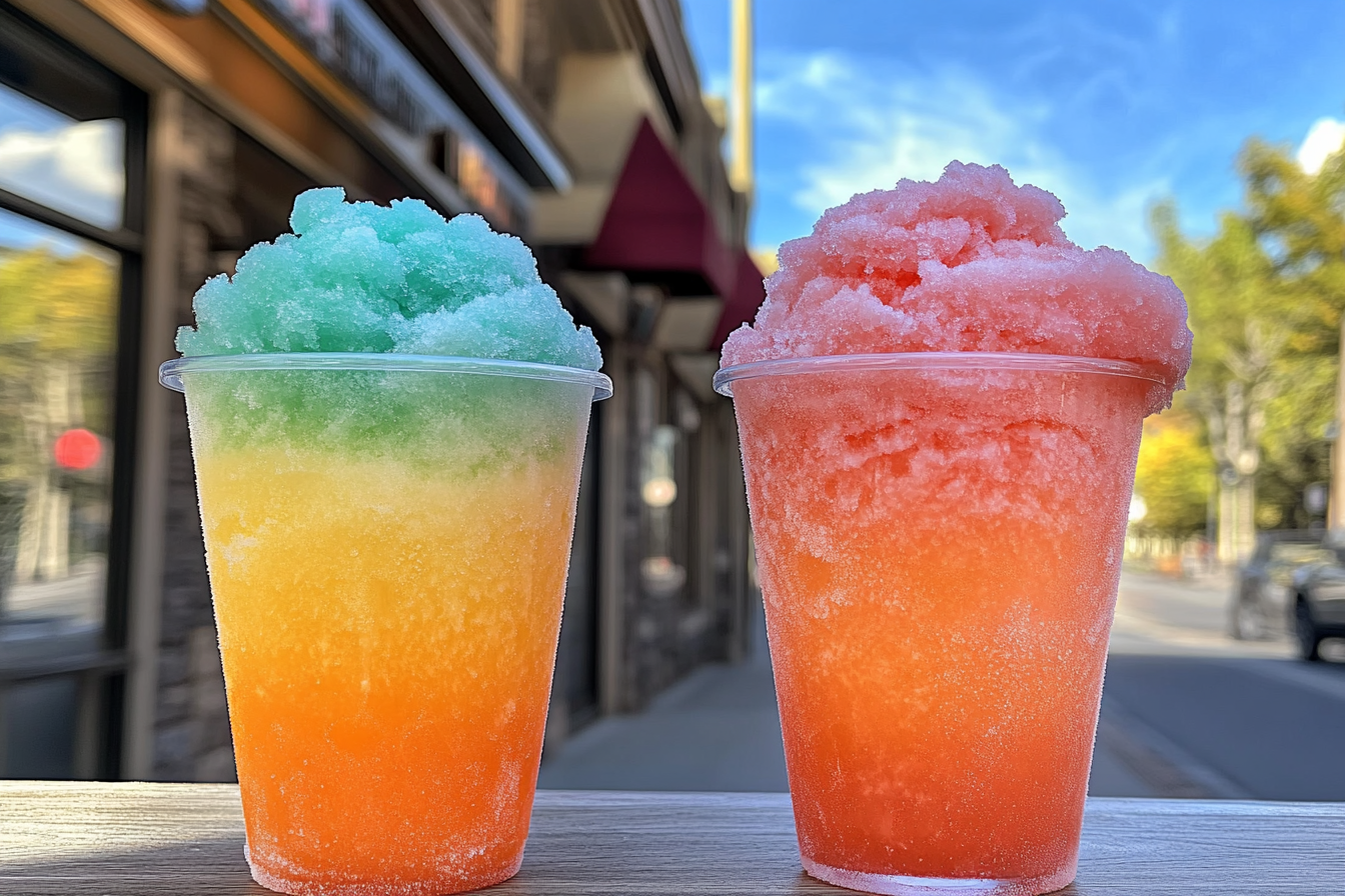 What's the difference between a snow cone and a slushie?