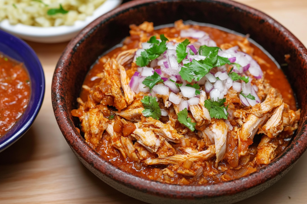 What is tinga de pollo in English?