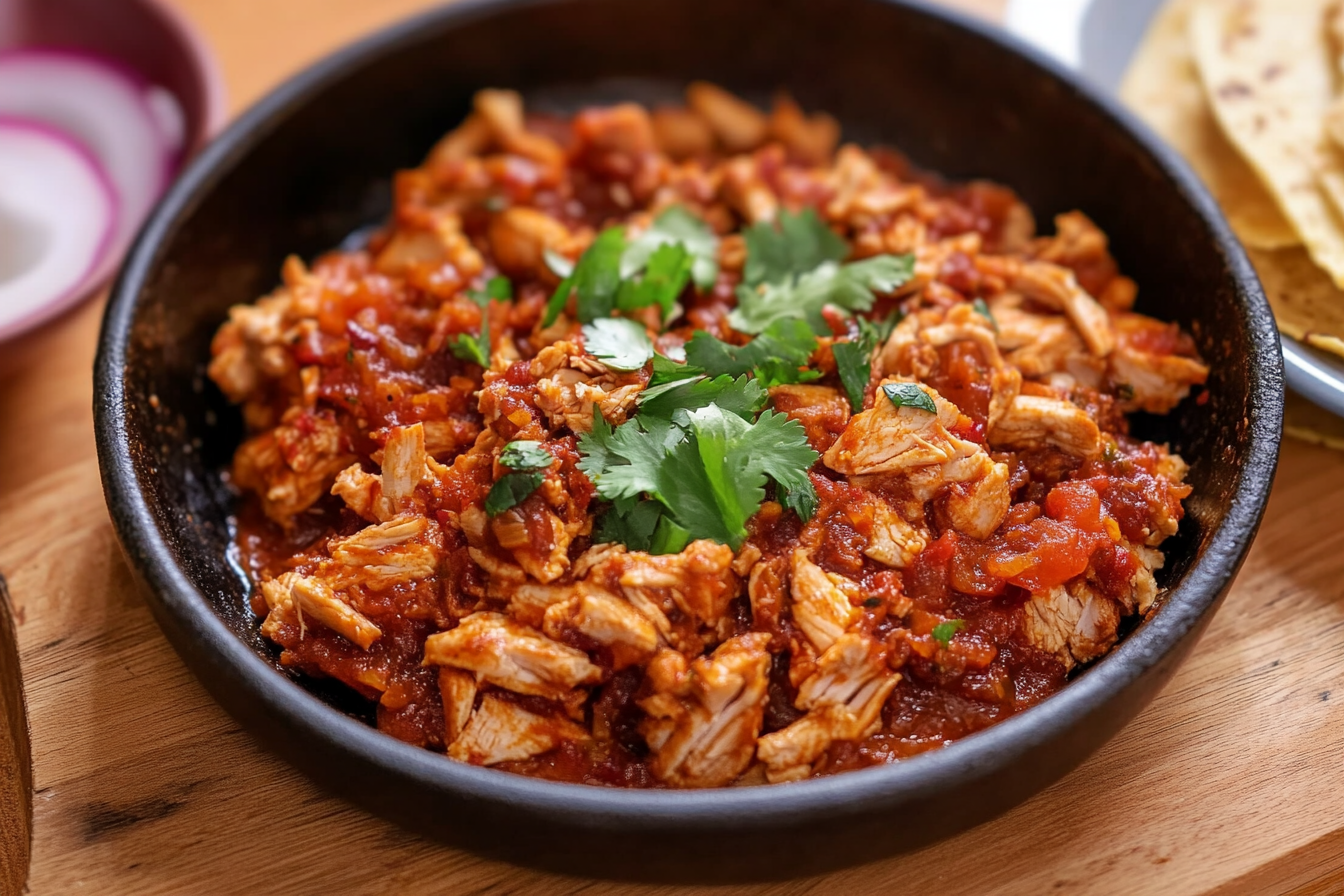 What is tinga de pollo in English?