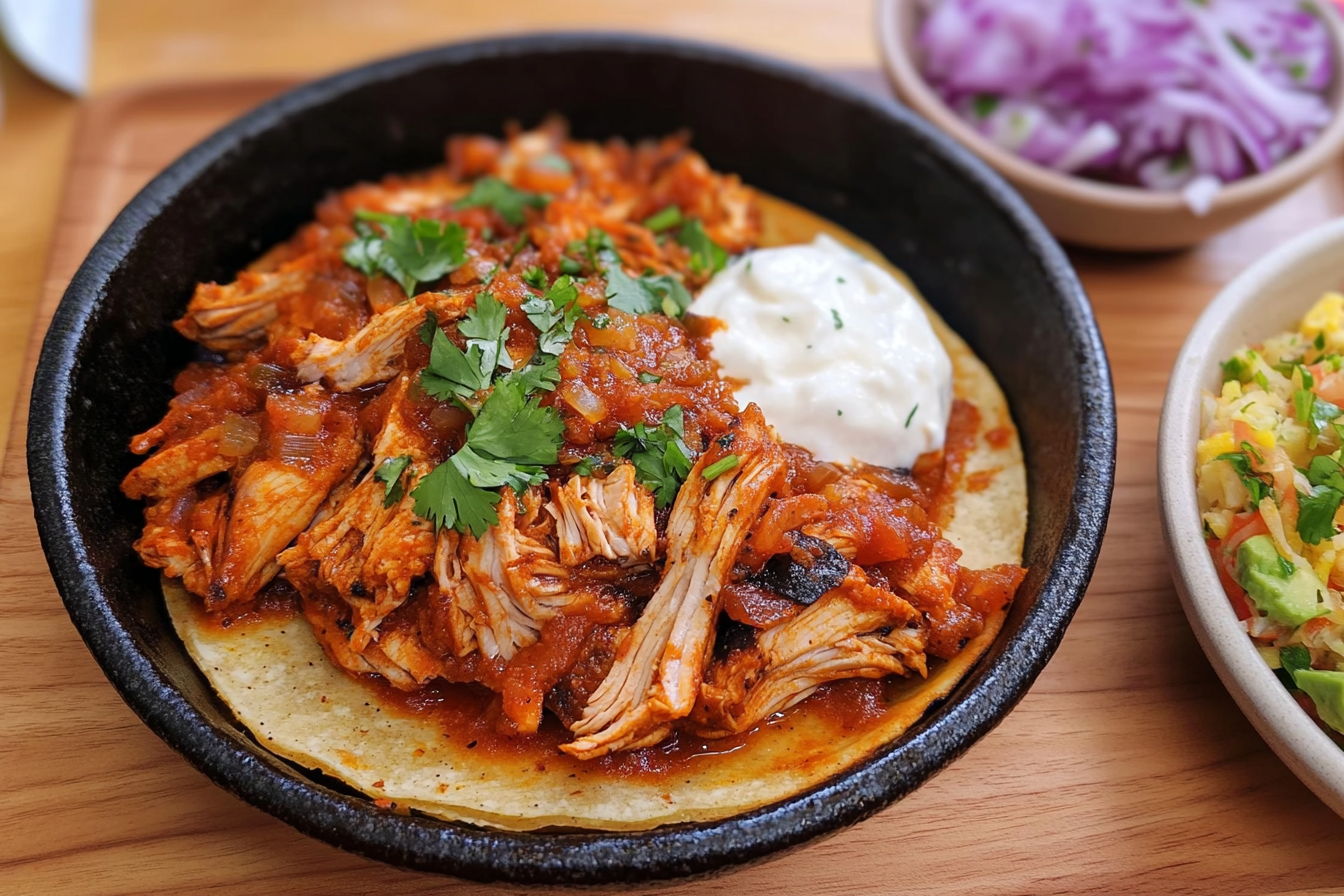 What is tinga de pollo in English?