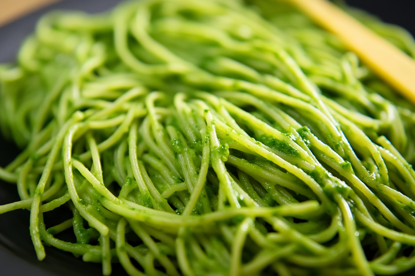 What is green pasta sauce made of?