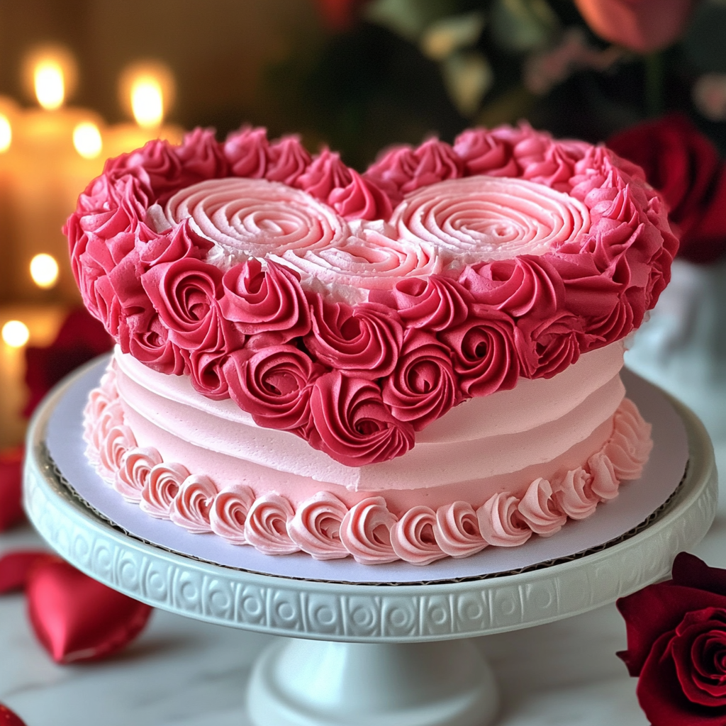 How to make a heart on a cake?