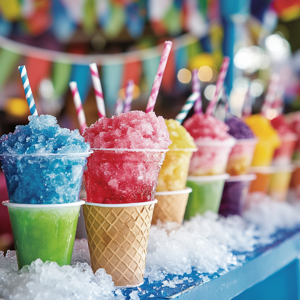 What do Americans call snow cones?