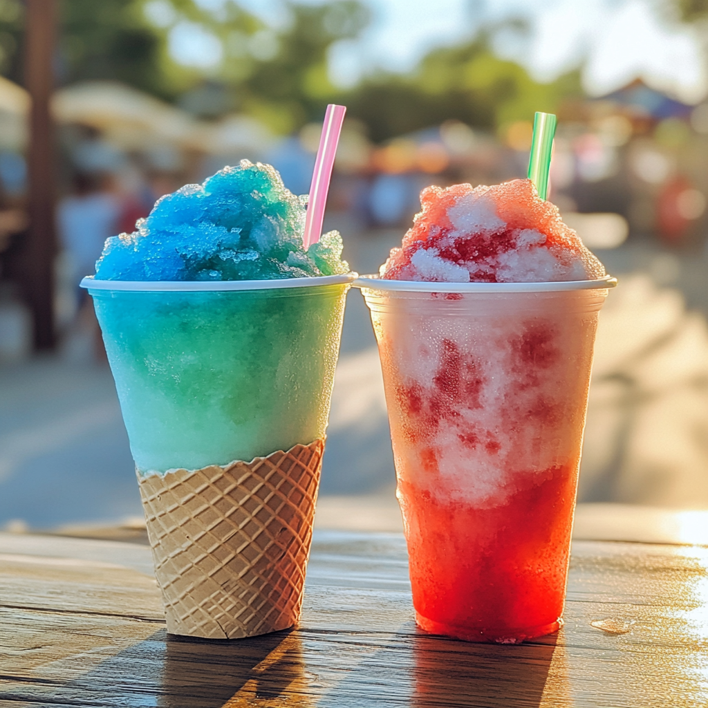 What's the difference between a snow cone and a slushie?