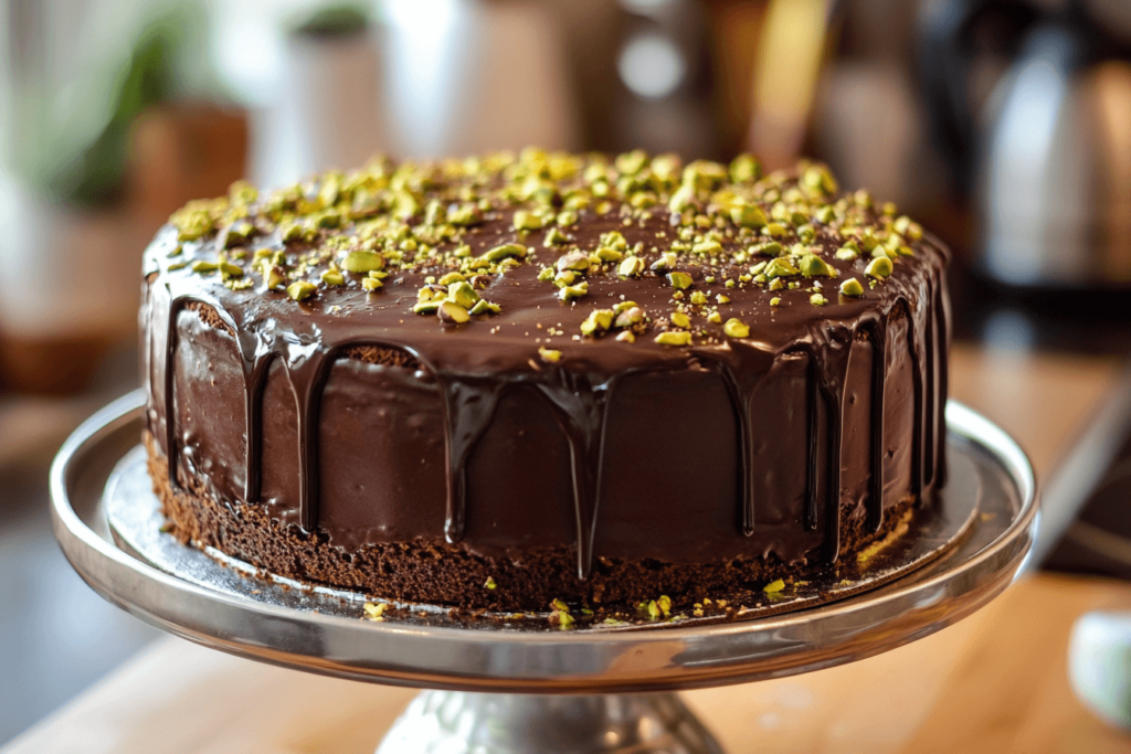 How to Make a Chocolate and Pistachio Cake