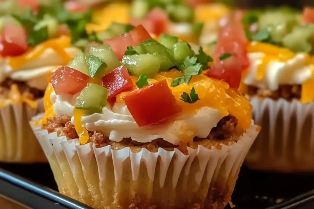 Cheesy Taco Cupcakes