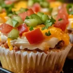 Cheesy Taco Cupcakes