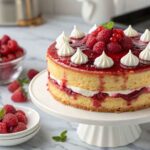 Heavenly White Chocolate Raspberry Cake