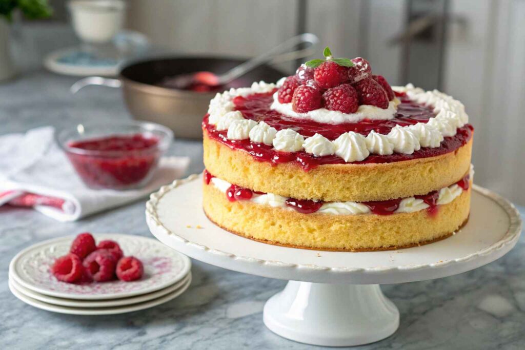 Heavenly White Chocolate Raspberry Cake