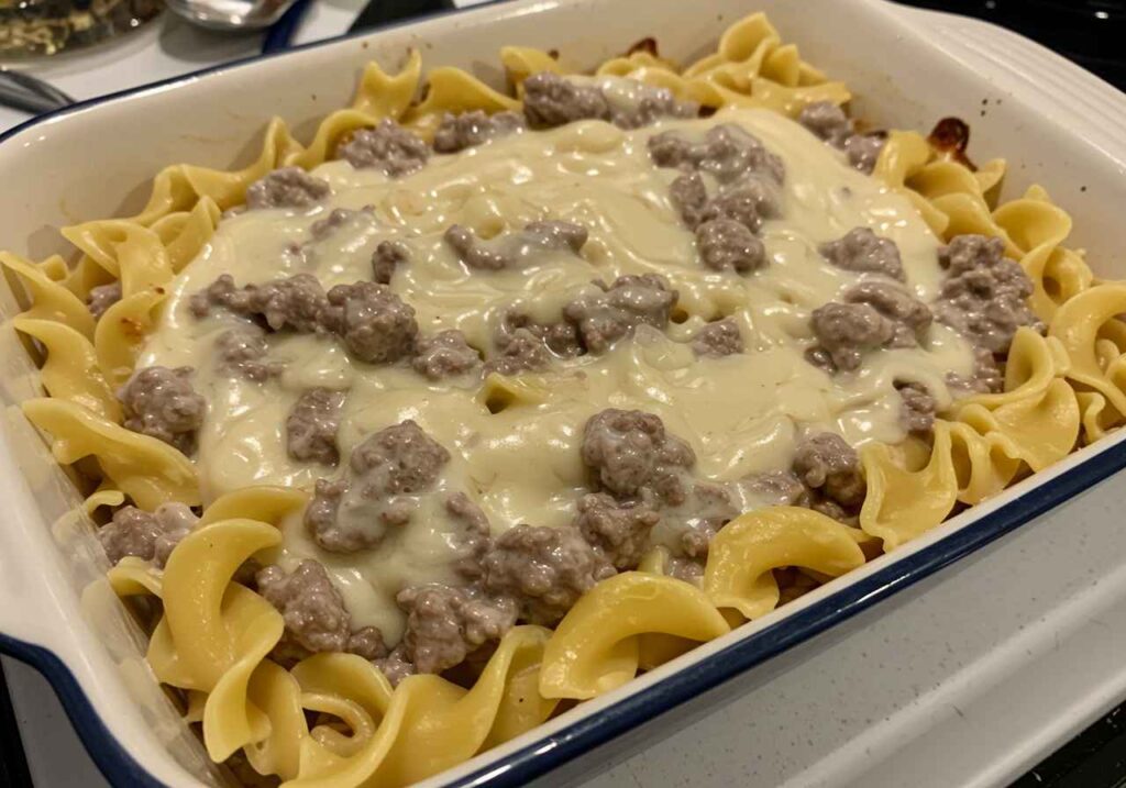 Sour Cream Beef Noodle Casserole