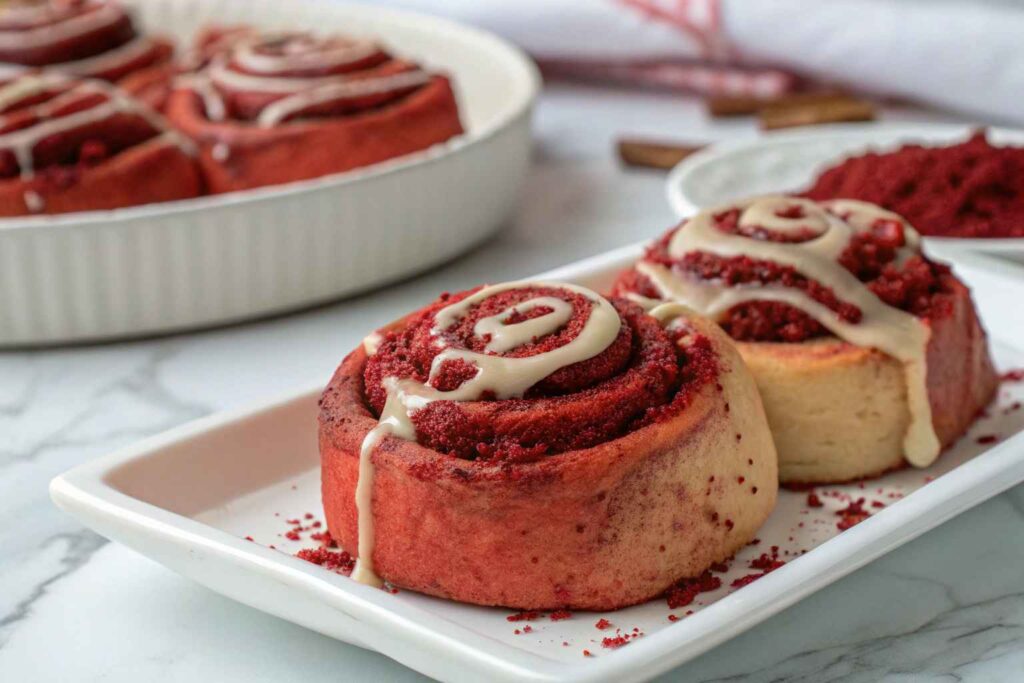 mouthwatering Red Velvet Cinnamon Rolls