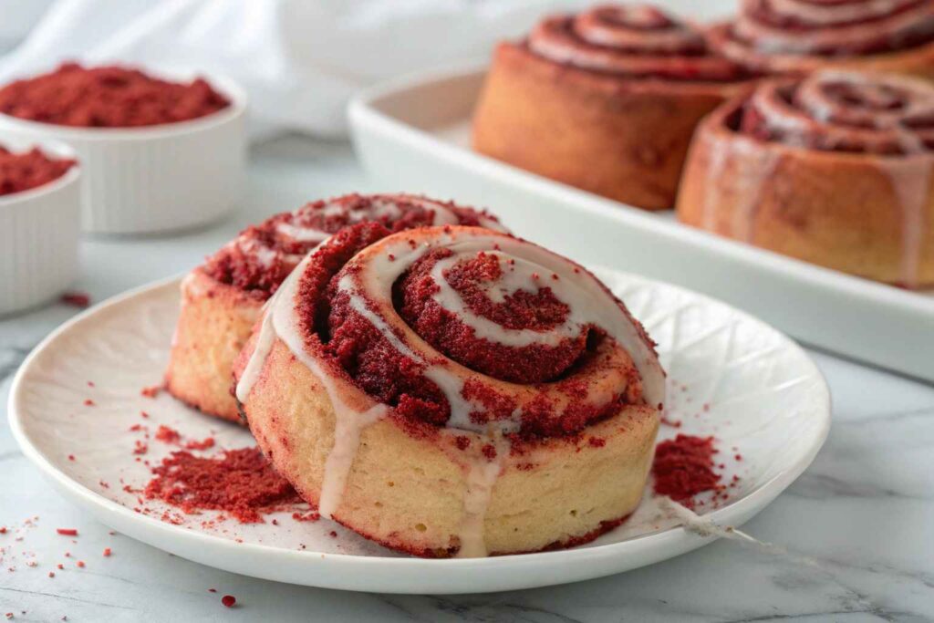 mouthwatering Red Velvet Cinnamon Rolls